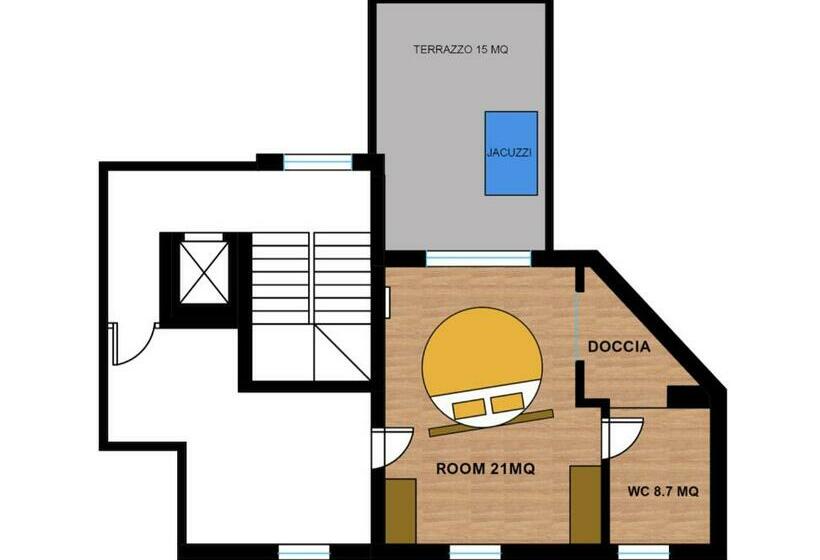 اتاق استاندارد با تخت بزرگ, Luxury B&b La Riserva Dannunziana