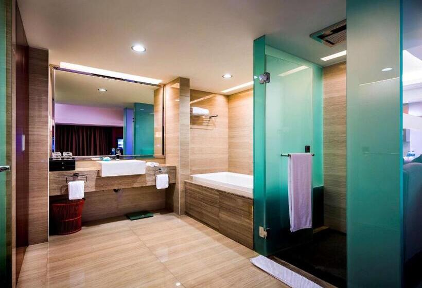 غرفة ديلوكس سرير كينج, Grand Mercure Xiamen Downtown Free Welcome Fruit & Metro Station