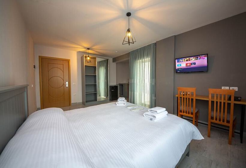 חדר סטנדרט נוף לים עם מרפסת, Aerial Hotel & Spa