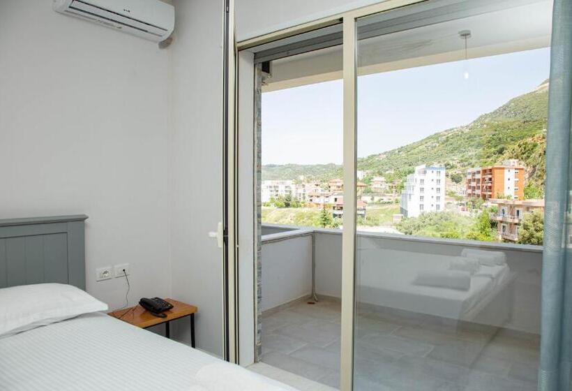 חדר סטנדרט נוף לים עם מרפסת, Aerial Hotel & Spa