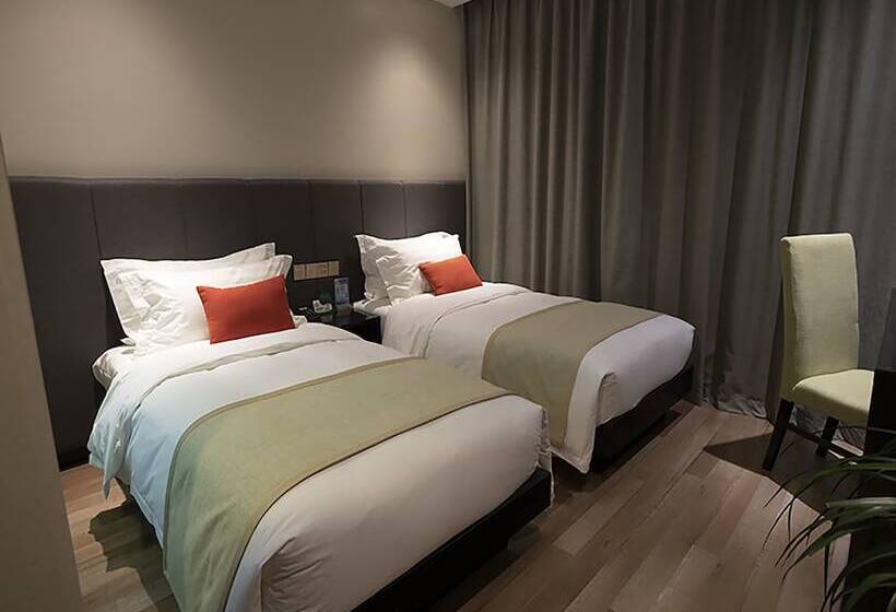 标准间, Shanghai Joyful Star Hotel Free Shuttle Bus To Pudong Airport And Disney