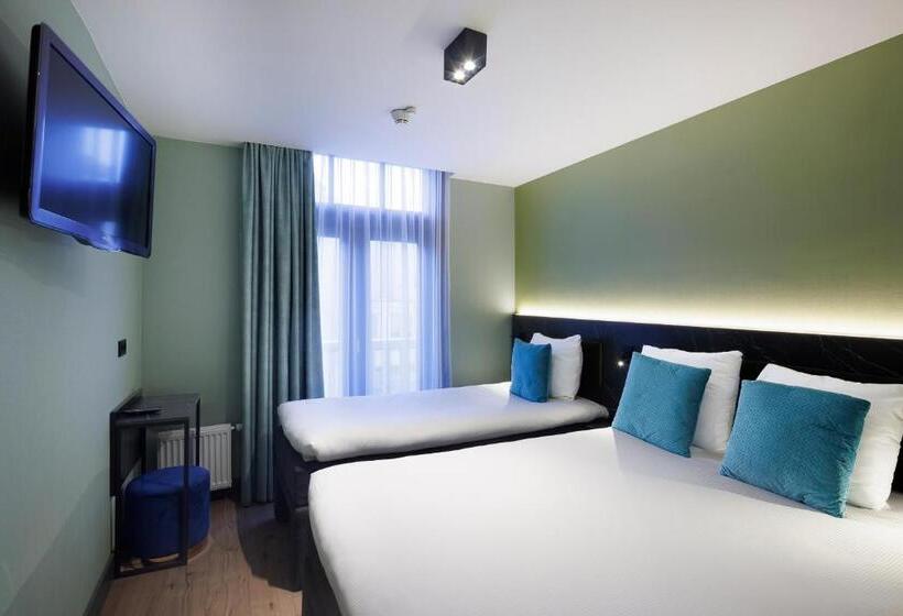 Quarto Triplo Estandar, Ciao Papa Hotel Amsterdam Central Station