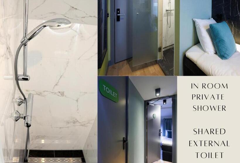 标准单人间共用浴室, Ciao Papa Hotel Amsterdam Central Station