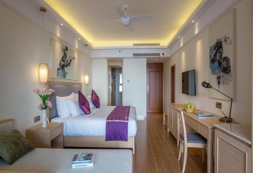 غرفة ديلوكس مطلّة علي البحر, Tianze Beach Resort