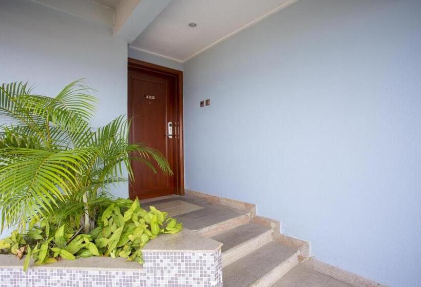 غرفة قياسية رباعية مطلة على الحديقة, Tianze Beach Resort