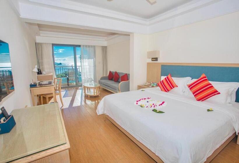غرفة ديلوكس مطلّة علي البحر, Tianze Beach Resort