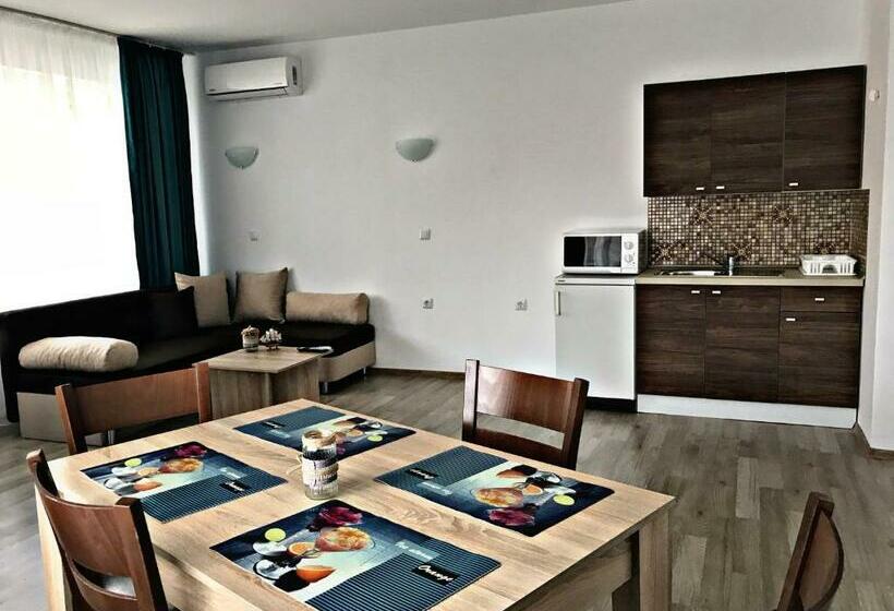 침실 1개 아파트, бербатови 1