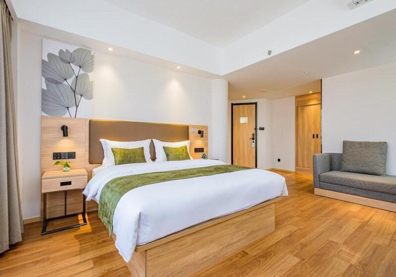 비즈니스룸, Greentree Inn Shanghai Jingan Railway Station Xinzha Road Business