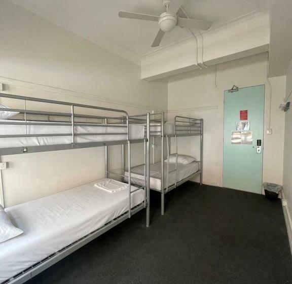 Bed in Shared Room with Shared Bathroom, The Downing Hostel