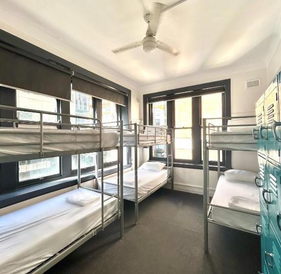 Bed in Shared Room with Shared Bathroom, The Downing Hostel