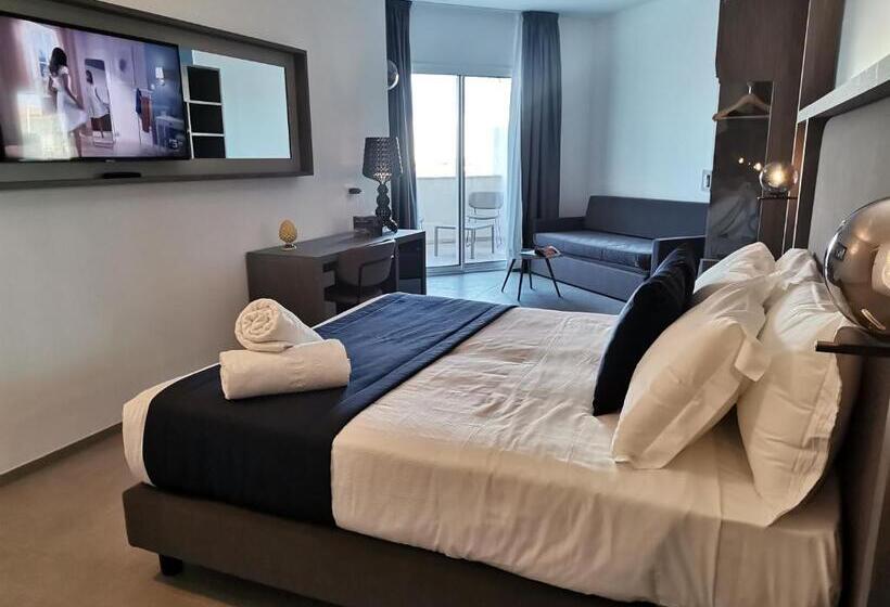 带花园景观的标准三人间, Resort La Battigia Beach & Spa