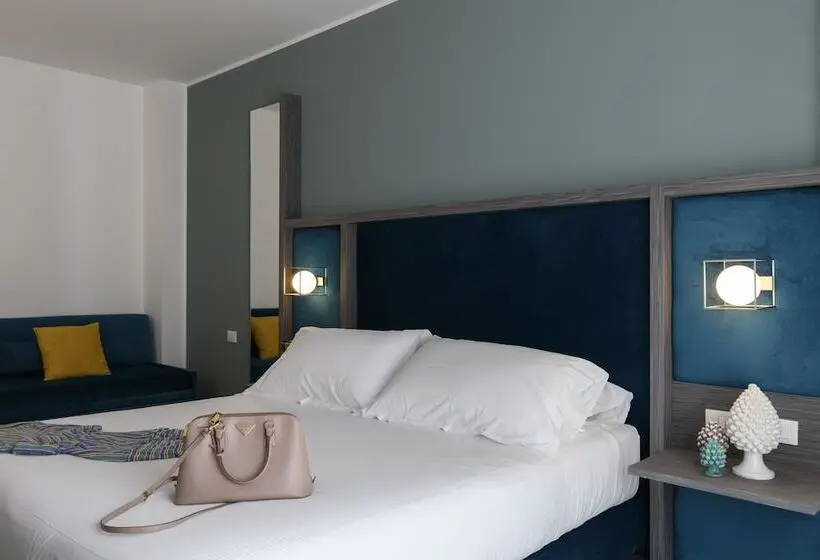 オーシャンビューのデラックストリプルルーム, Resort La Battigia Beach & Spa