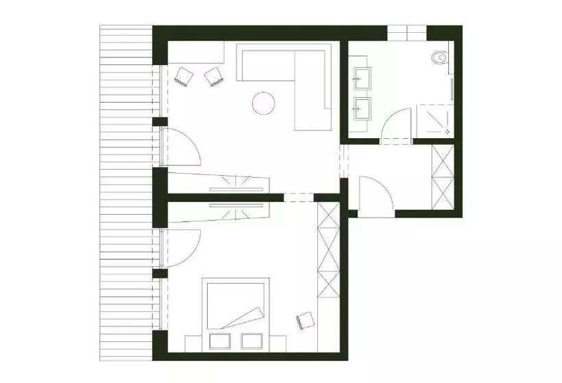 山の見えるジュニアスイート, Seehotel St Hubertus