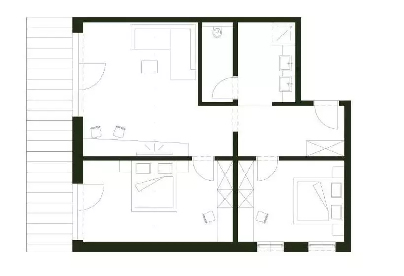 スイート（家族用）, Seehotel St Hubertus