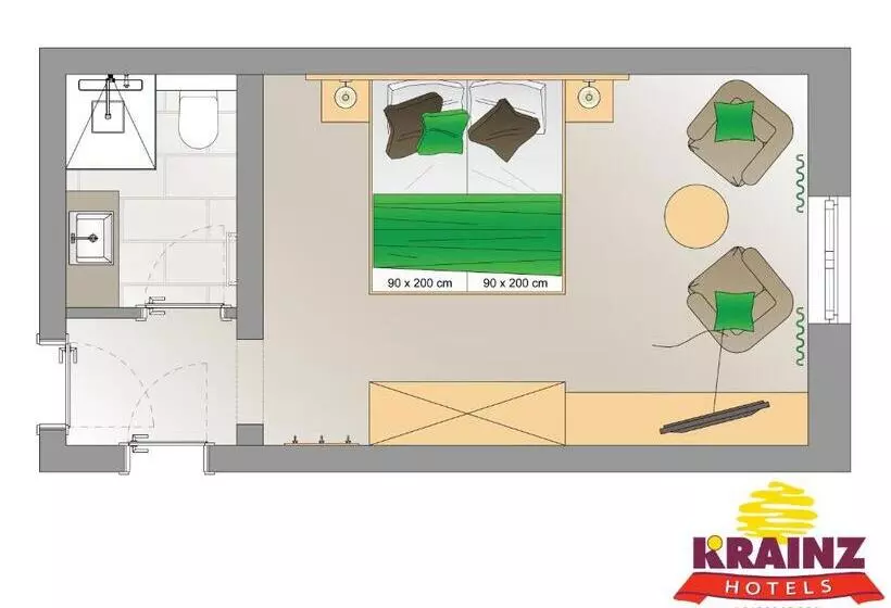 اتاق استاندارد, Vitalhotel Krainz
