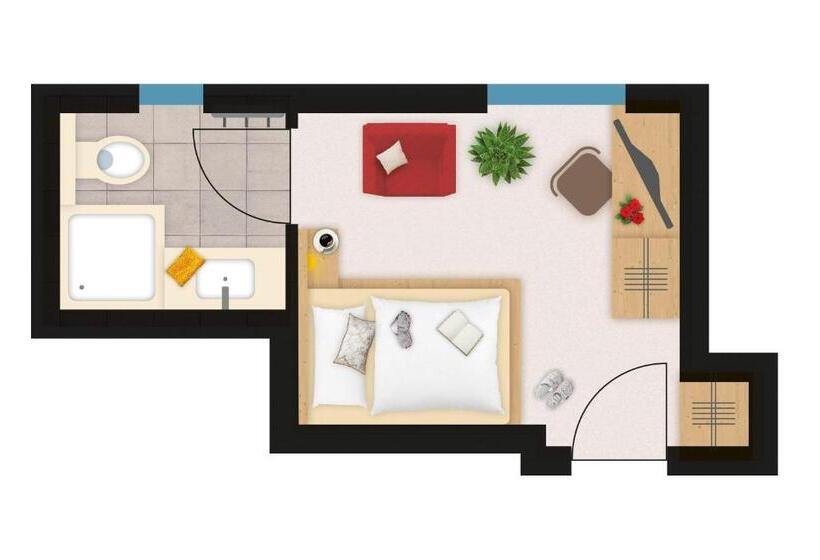 スタンダードシングルルーム, Gletscherblick