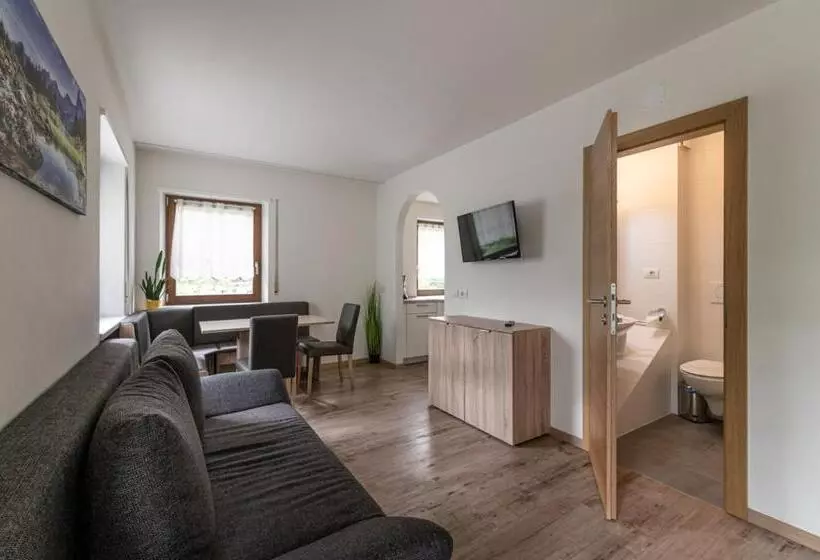 Huoneisto 1 Makuuhuone Parveke, Gasthof Residence Brugghof & Erlhof