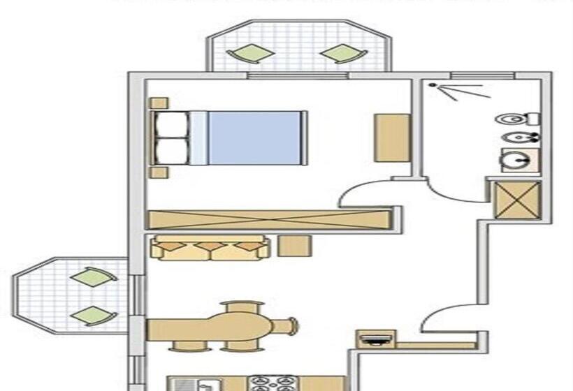 דירת חדר נוף לים, Al Mare