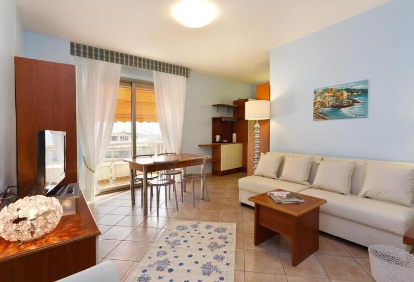 침실1개 아파트 발코니 바다 전망, Residence Dei Due Porti