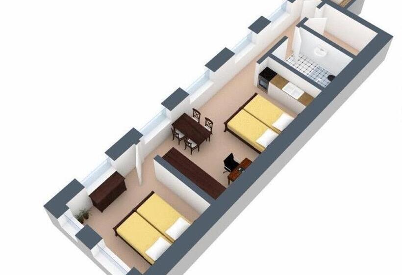 1ベッドルームアパートメント, Altstadthotel Fürth