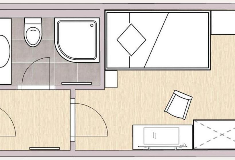 컴포트 싱글 룸, Post Regionales Großes Frühstücksbuffet Auch Gf & Lf