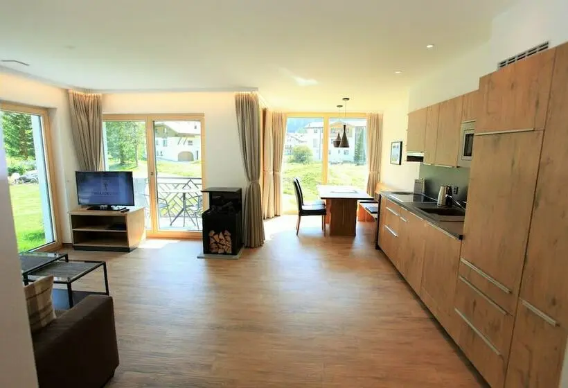 Appartement Deluxe 1 Chambre, Engadin Lodge