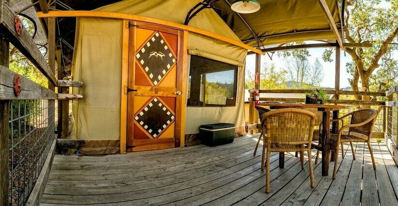 كوخ ديلوكس, Safari West