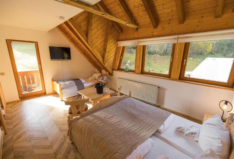 غرفة قياسية ثلاثية, Berghotel Und Restaurant Kräuter Chalet