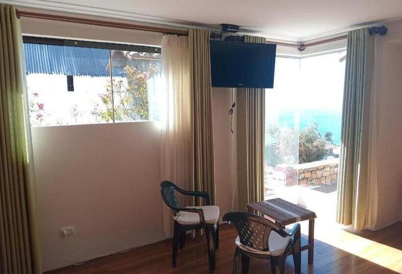 اتاق استاندارد با تخت بزرگ, Casa De La Luna Isla Del Sol Bolivia