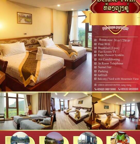 Номер Deluxe, Lisha Grandhotel Vangvieng