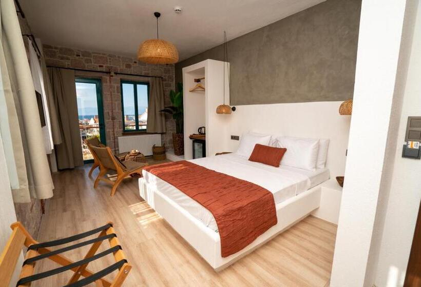 غرفة ديلوكس مطلّة علي البحر, Ajlan Oia