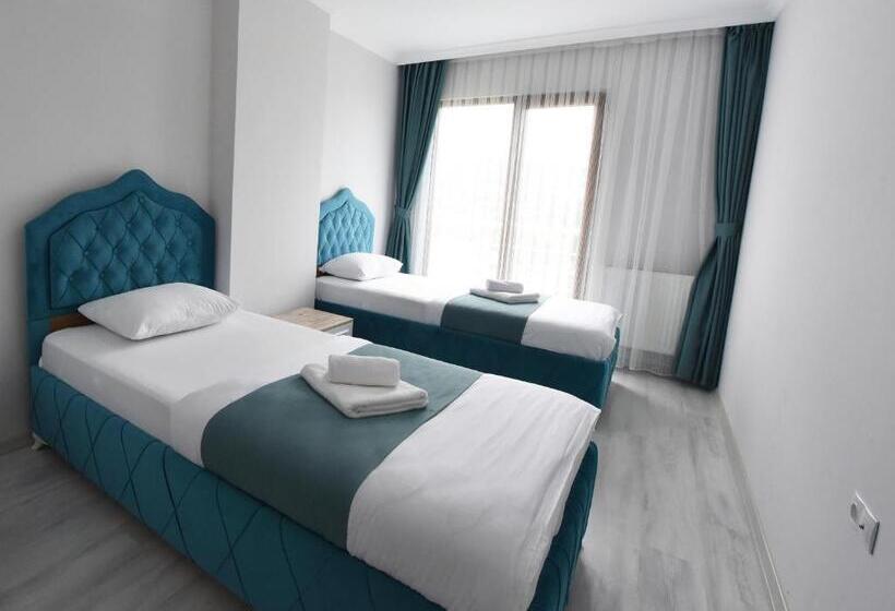 침실 1개 바다 전망 아파트, Asya Resi̇dence Otel