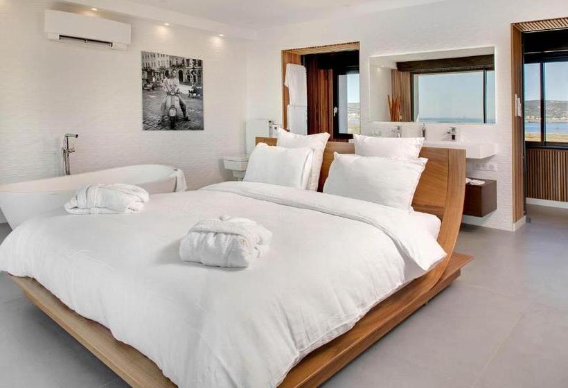 חדר דלוקס נוף לים, Villa Miramar Frontignan