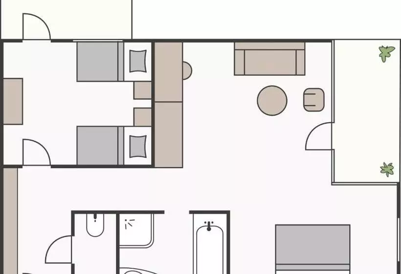 2 Bedroom Superior Apartment, Aktiv & Spa Hotel Alpenrose
