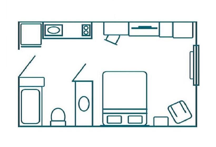 장애인을 위한 스탠다드 룸, Woodspring Suites Jacksonville I295 East