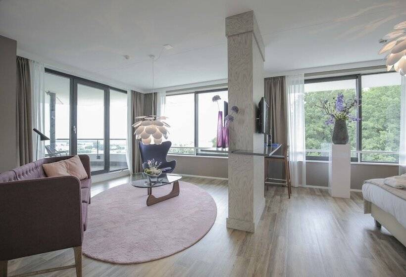 디럭스 스위트 강변 전망, Fletcher Hotel Restaurant De Wageningsche Berg
