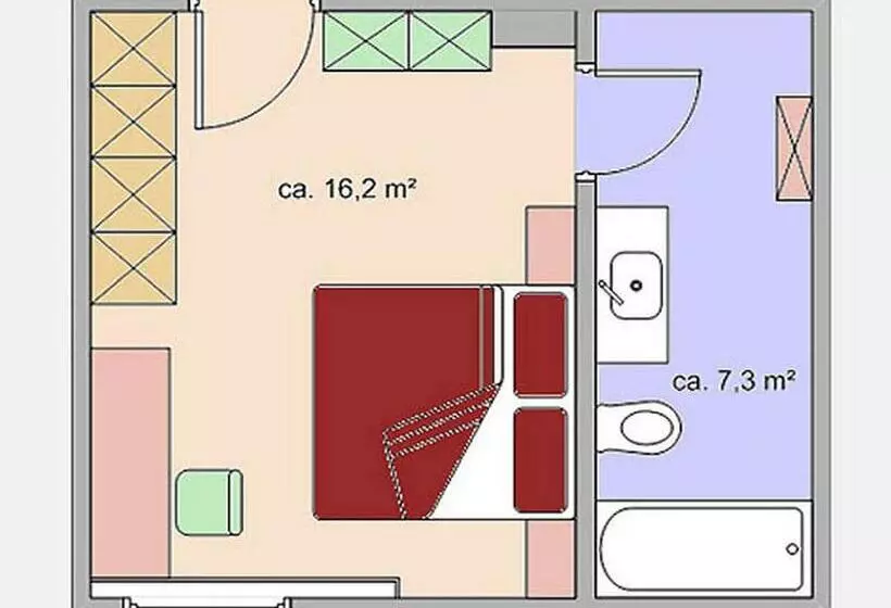 スタンダードルーム, Appartement Roggal
