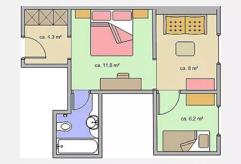 スイート（家族用）, Appartement Roggal