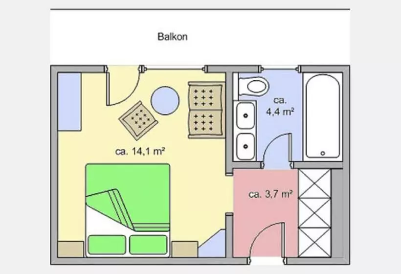 スーペリアールーム, Appartement Roggal