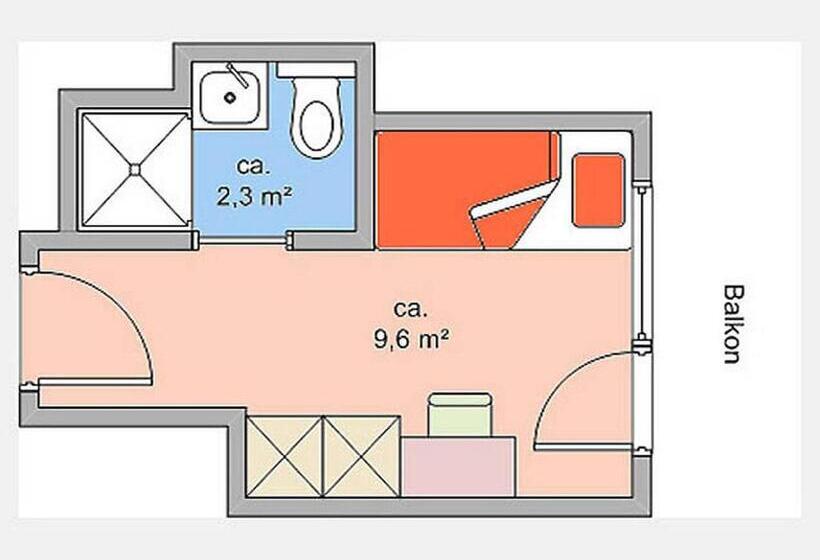 Номер Superior Одноместный, Appartement Roggal