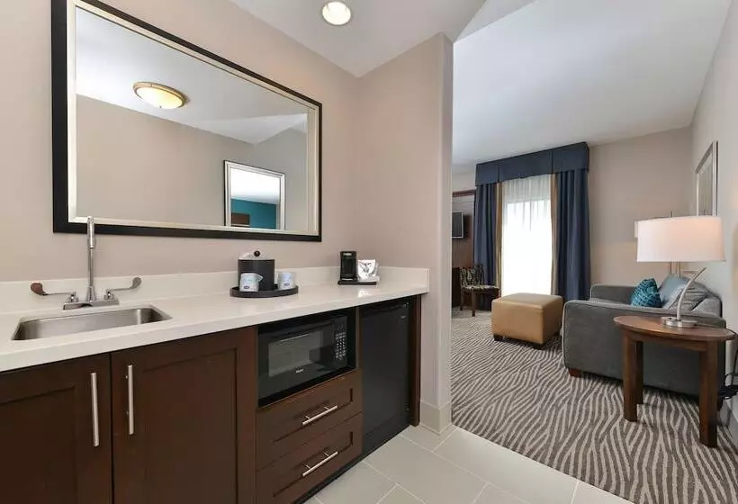 ダブルベッドのスタンダードスタジオ, Hampton Inn & Suites Des Moines Downtown