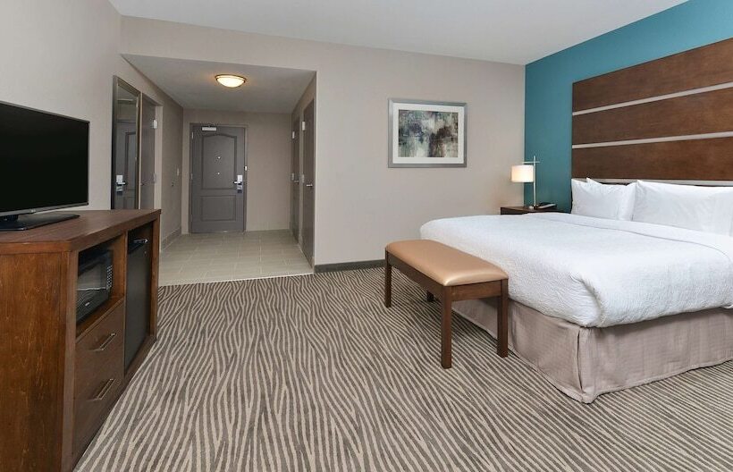 带双人床的标准工作室, Hampton Inn & Suites Des Moines Downtown