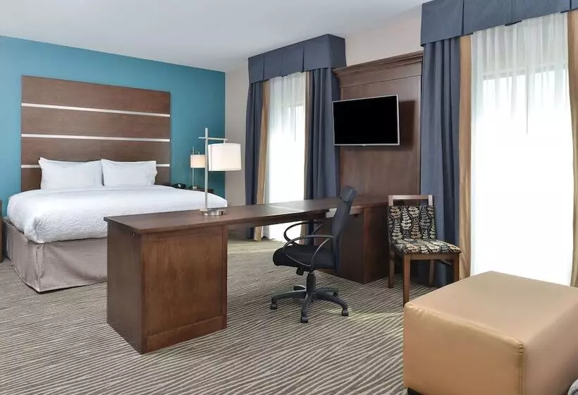 ダブルベッドのスタンダードスタジオ, Hampton Inn & Suites Des Moines Downtown