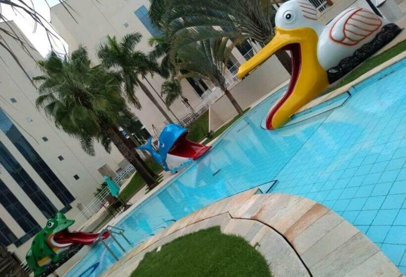 스탠다드 스튜디오 풀장 전망, Condomínio Barretos Thermas Park   Flat Parque Do Peão