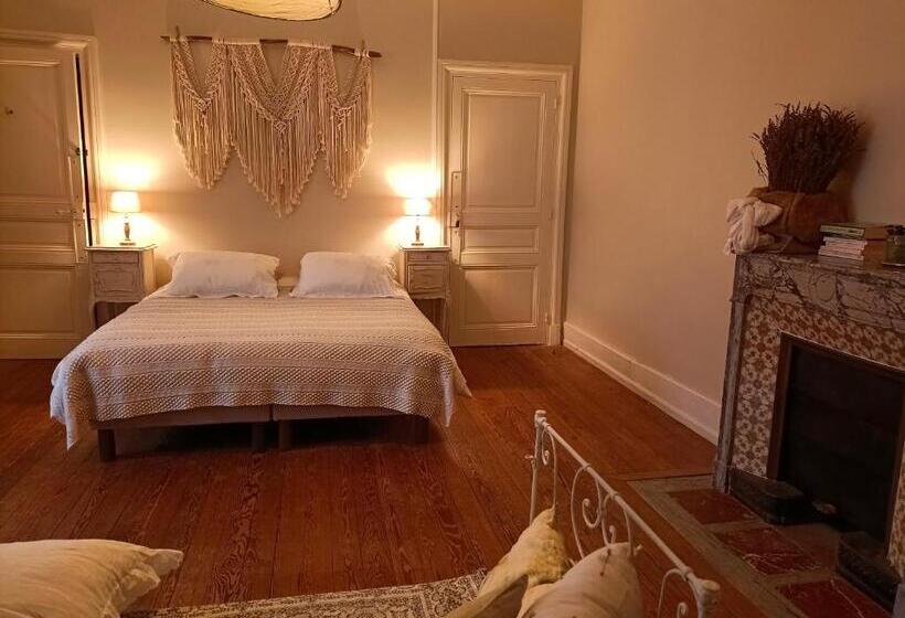 정원 전망 4인용 스탠다드 룸, Château D Arfeuilles Chambres Et Tables D Hôtes