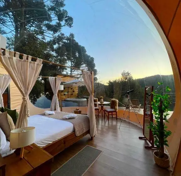 キングサイズベッドのスイートルーム, Zion Bubble Glamping