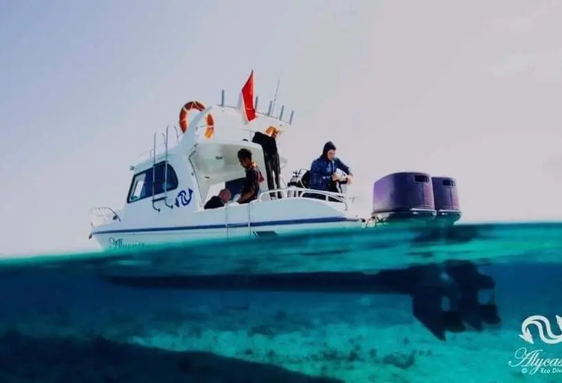 اتاق لوکس با بالکن و چشم‌انداز دریا, Eco Dive Resort Alycastre