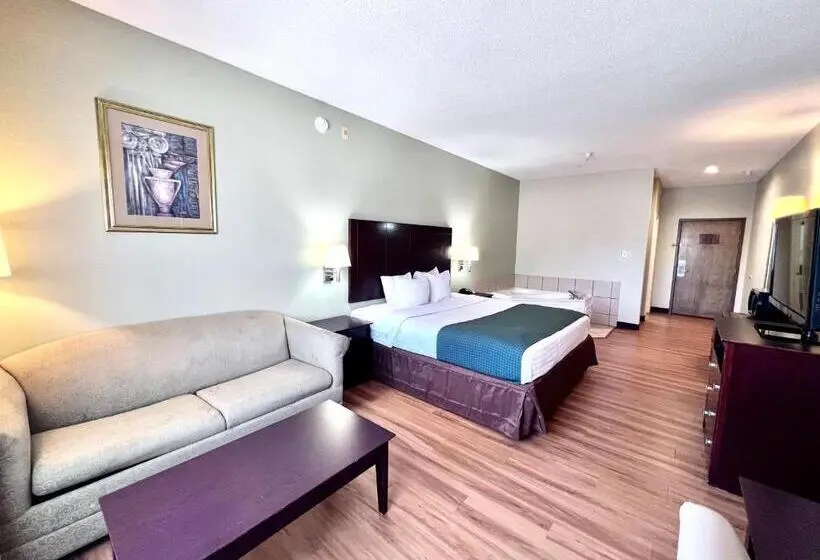 キングサイズベッドのスタンダードルーム, Americas Best Value Inn Wiggins