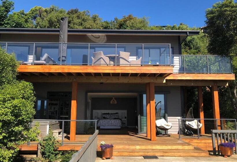 חדר דלוקס עם מרפסת נוף לים, Studio Or Cabin On Whitby