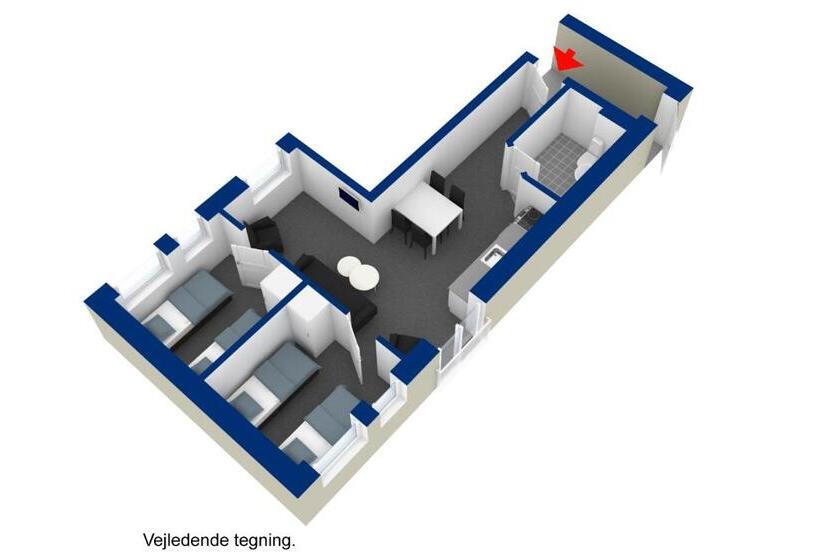 Апартаменты 2 Спальни, Aparthotel Faber